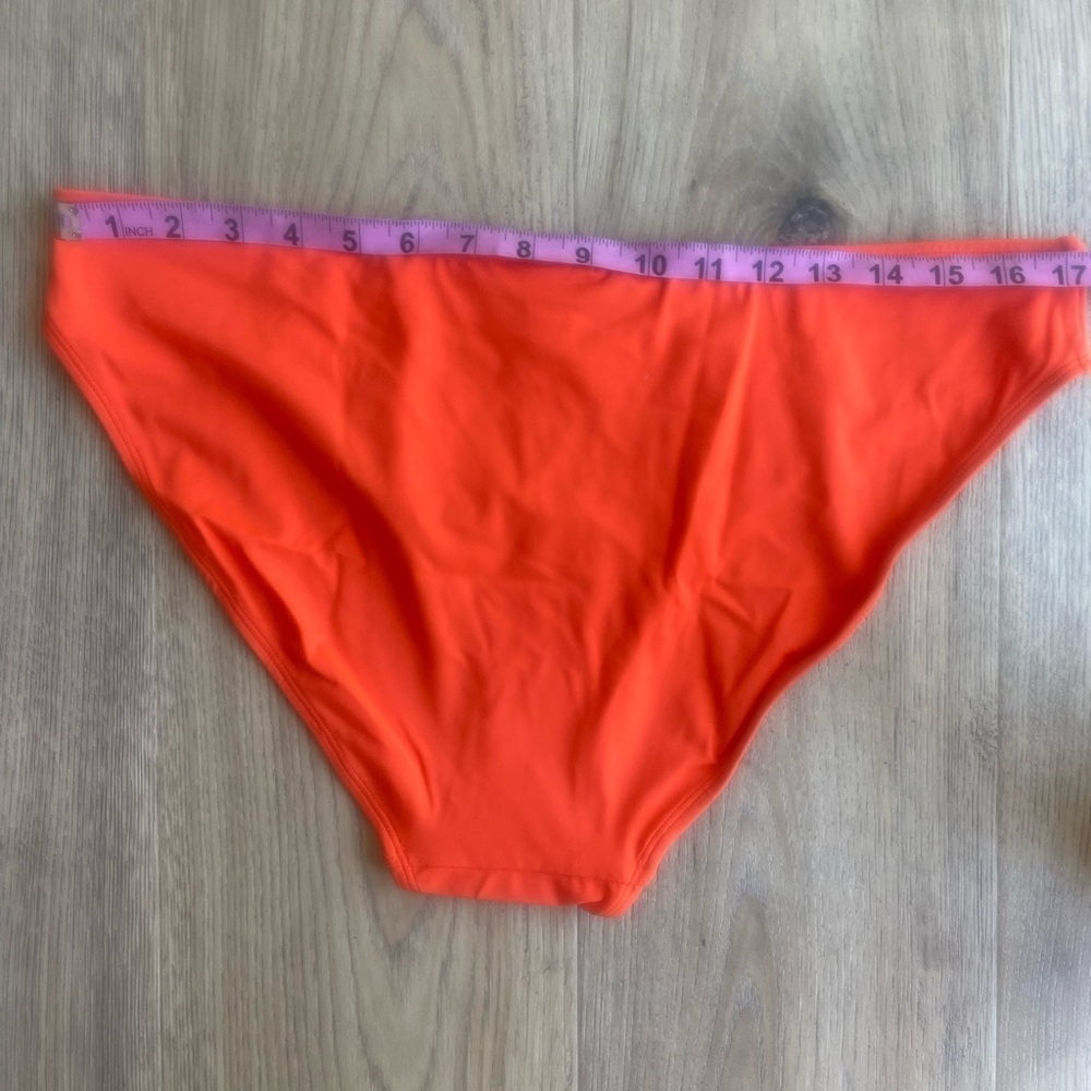 NWT Andie Swim The Bikini Bottom Monarch Vibrant Orange Bikini Bottom Size XL - Picture 7 of 9
